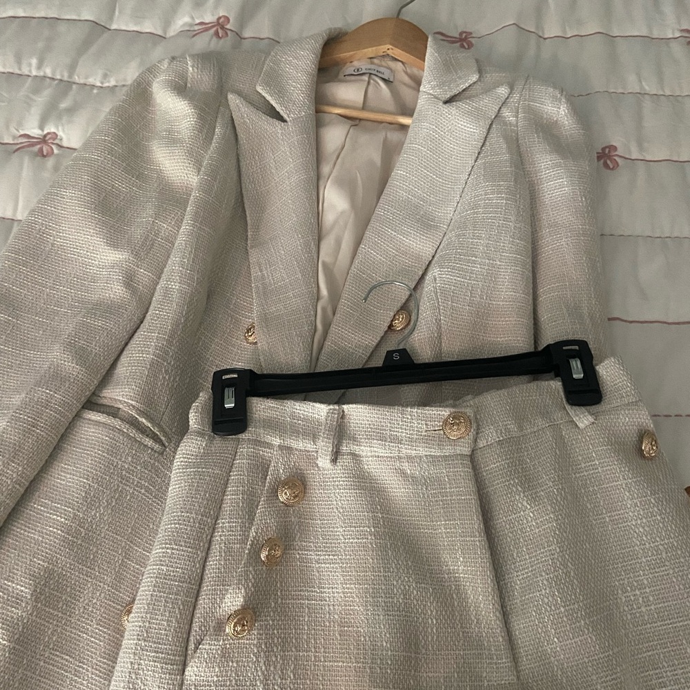 Tweed Shorts Set